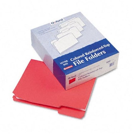 PENDAFLEX Pendaflex R15213RED Two-Ply- Reinforced File Folders- 1/3 Cut- Top Tab- Letter- Red- 100/Box R15213RED